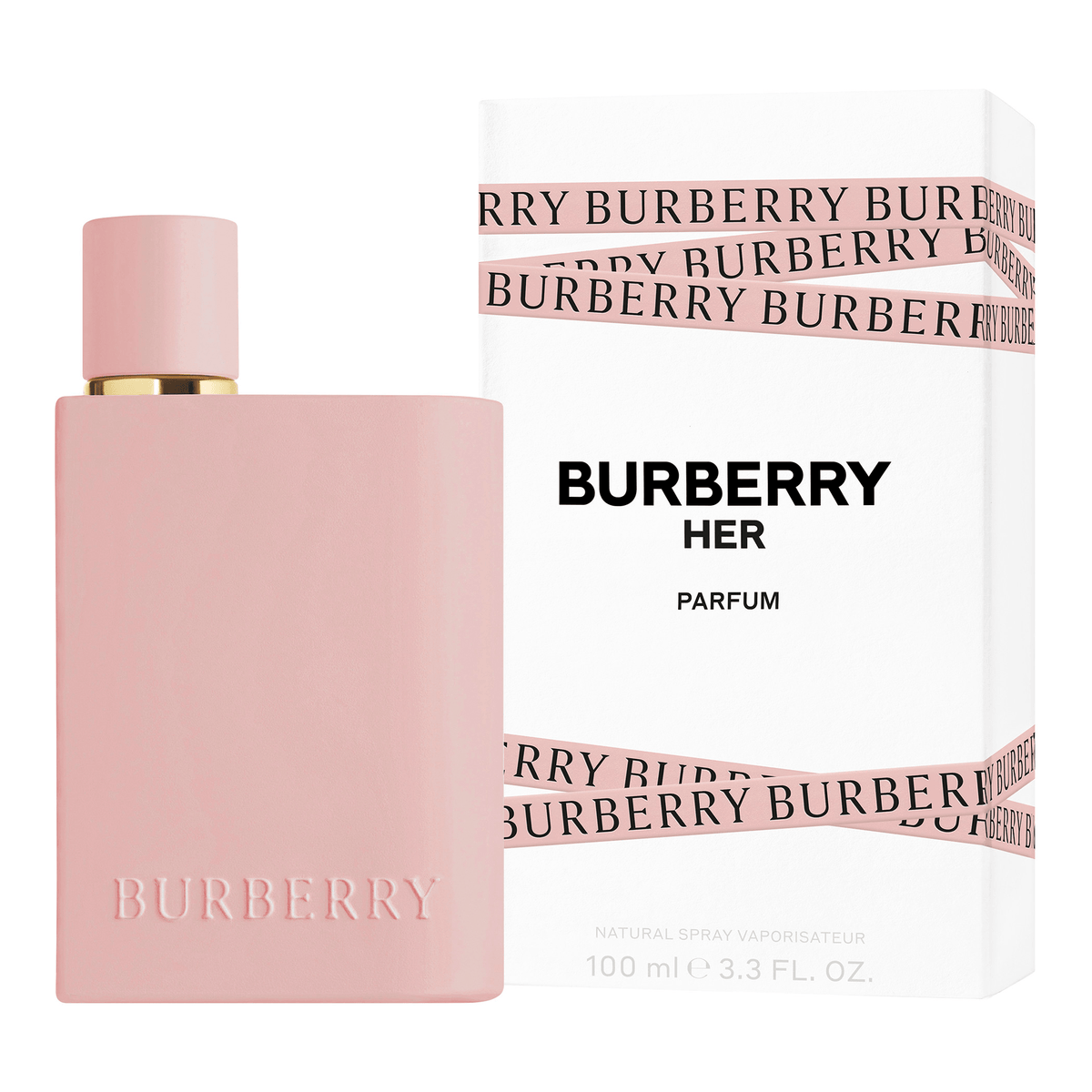Burberry Her Parfum 100ml pink bottle with original retail box